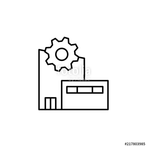 500x500 Manufacturing Plant Icon Element Of Production Icon For Mobile
