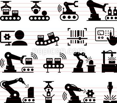 400x353 Factory Automation Icons