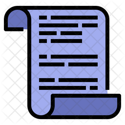 256x256 Manuscript Icon Of Colored Outline Style