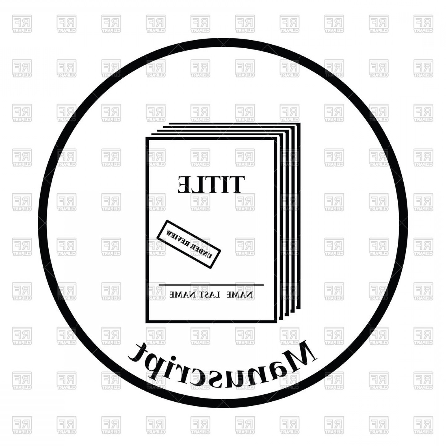 1440x1440 Manuscript Under Review Icon Vector Clipart Handandbeak