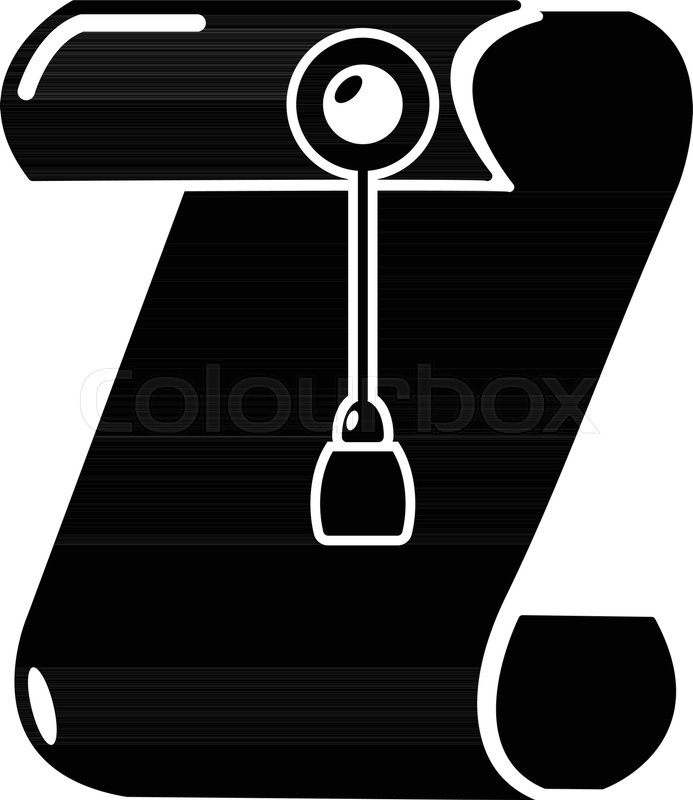 693x800 Manuscript And Seal Message Icon Stock Vector Colourbox