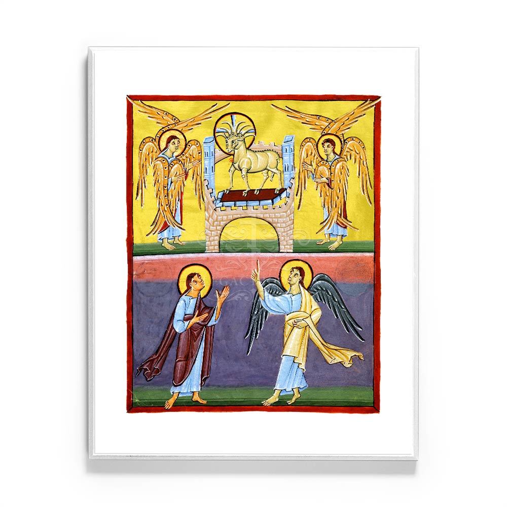 1000x1000 The Lamb Of God Enthroned Manuscript Icon