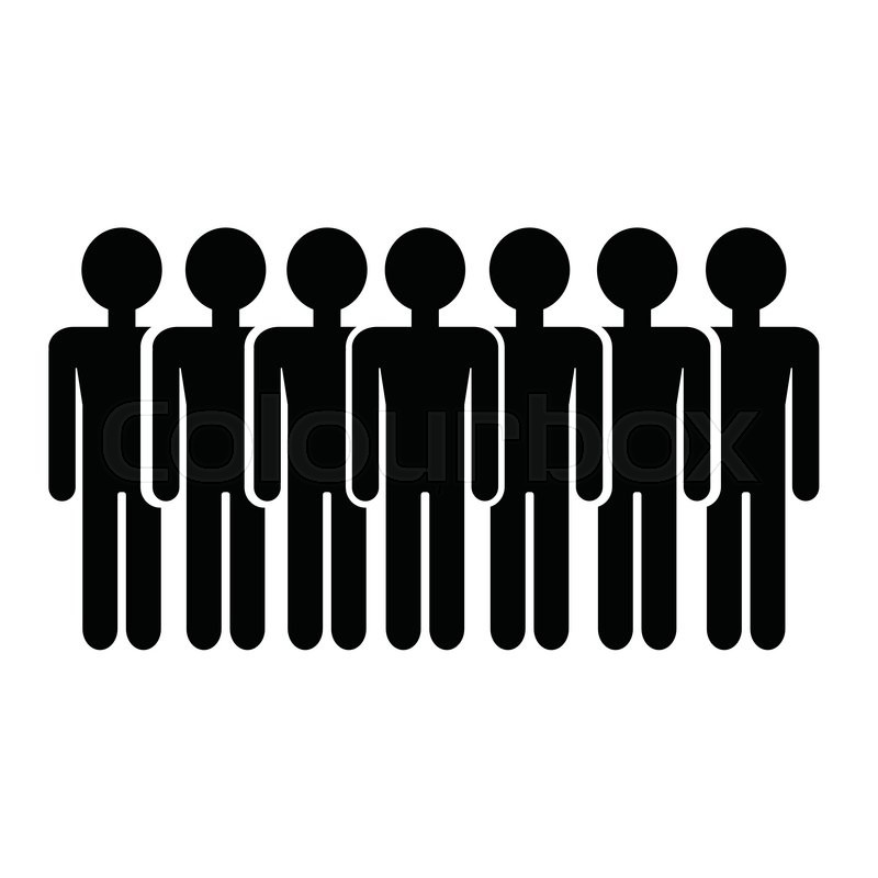 800x800 Population People Icon Illustration Stock Vector Colourbox