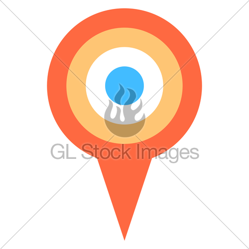 500x500 Map Pin Sign Location Icon Marker Point Button Gl Stock Images