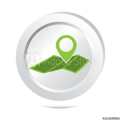500x500 Map Pin Button Icon