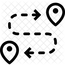 256x256 Map, Direction, Path, Location, Pn Of Line Style