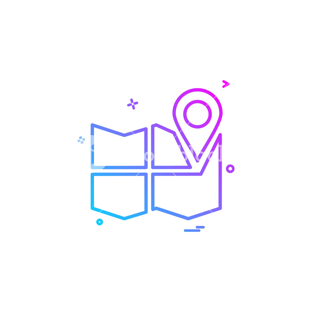 1000x1000 Gps Location Map Travel Direction Icon Vector Design Royalty Free