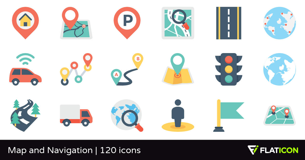 1200x630 Map And Navigation Free Icons