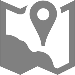 256x256 Gray Map Marker Icon