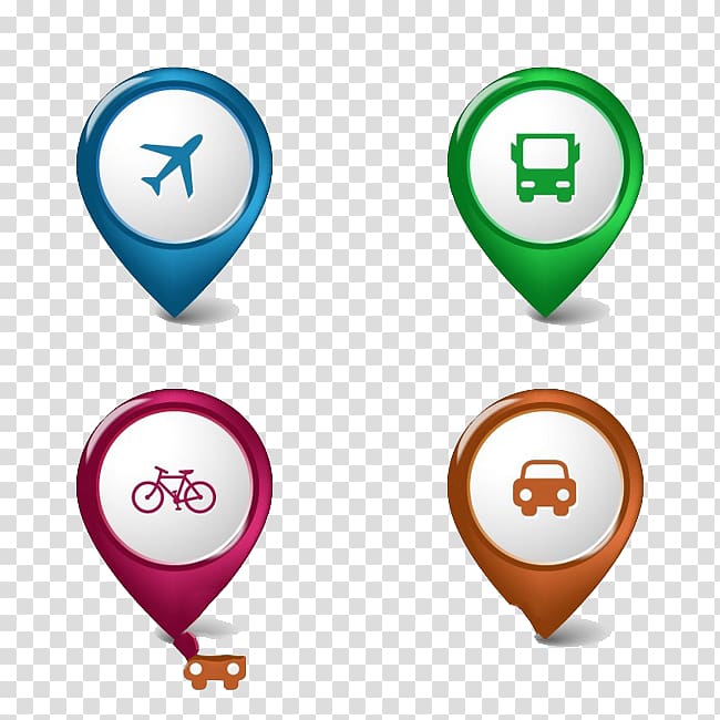 650x650 Assorted Color Map Location Map Icon, Map Location Transparent