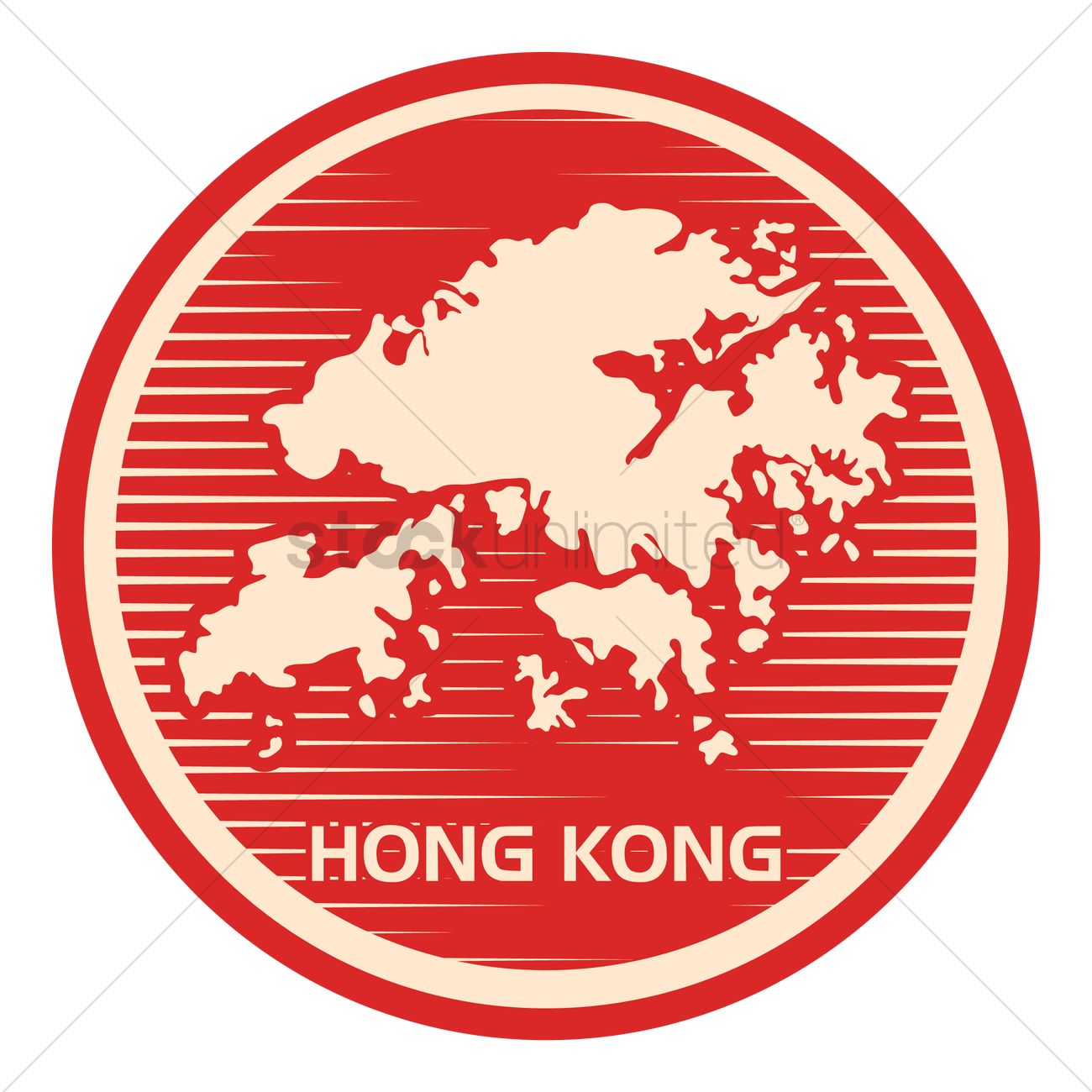 1300x1300 Hong Kong Map Icon Vector Image