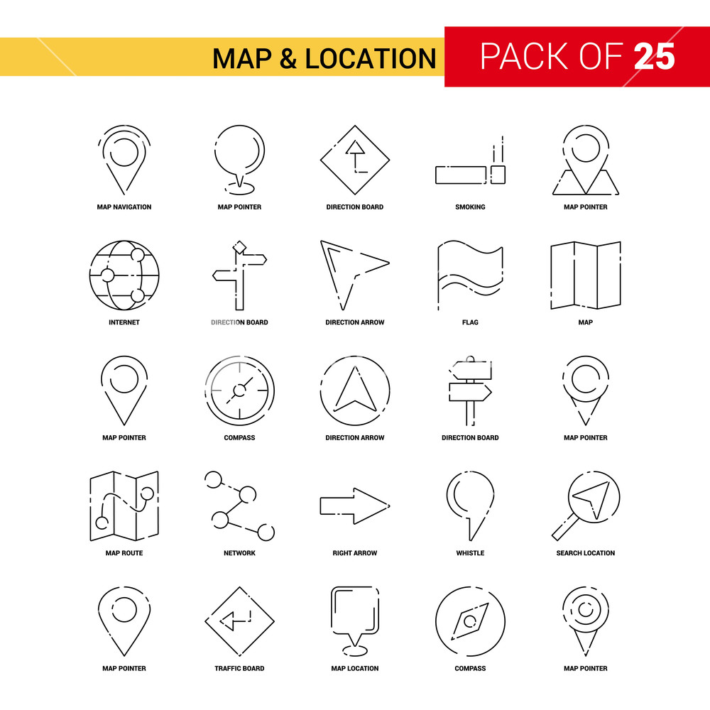 1000x1000 Map And Location Black Line Icon