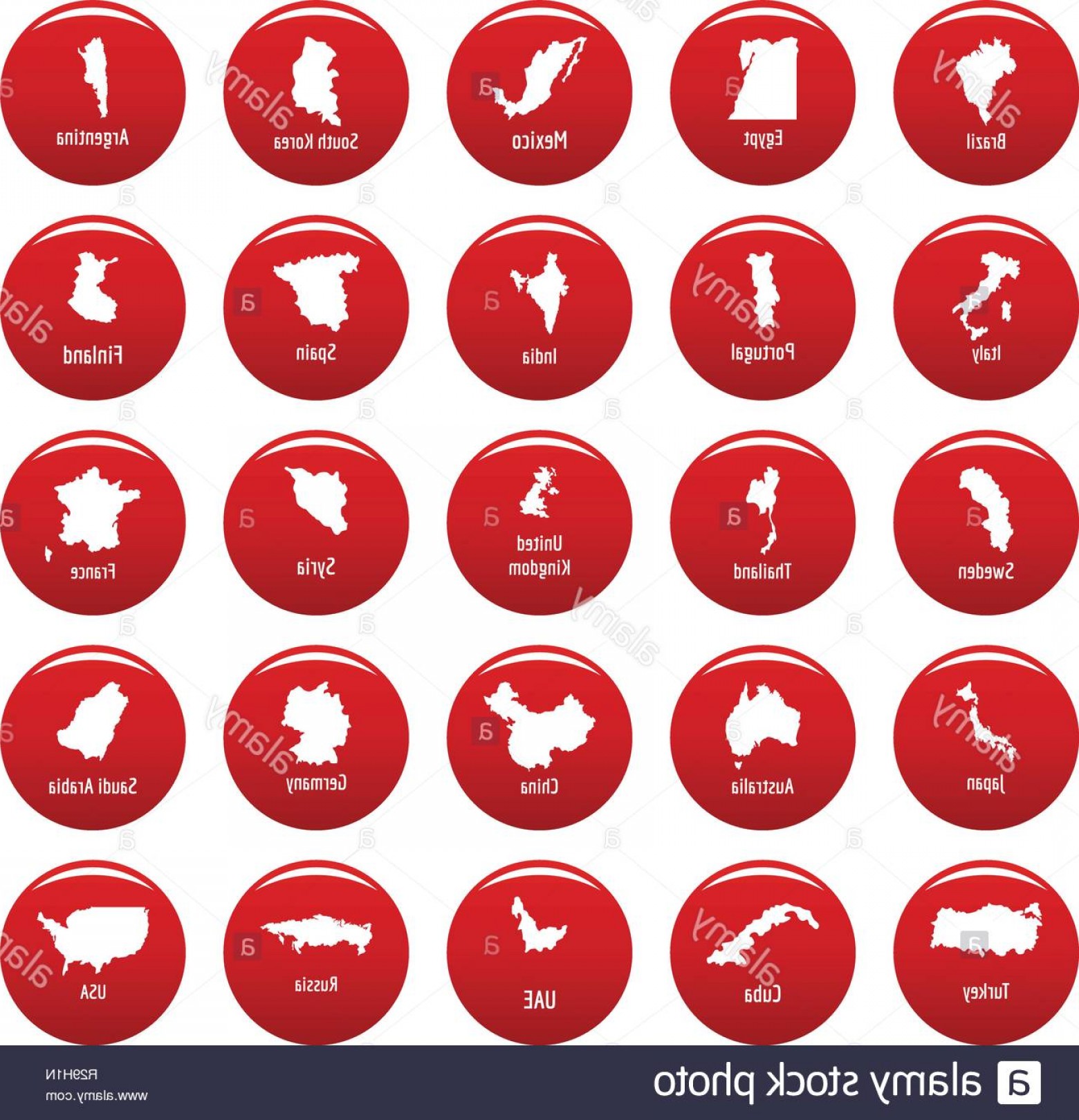 1560x1620 Country Map Icon Set Simple Illustration Of Country Map Vector