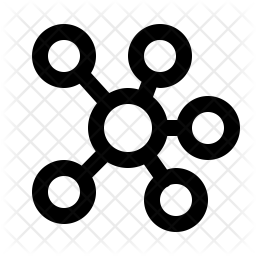 256x256 Mind Map Icon Of Line Style