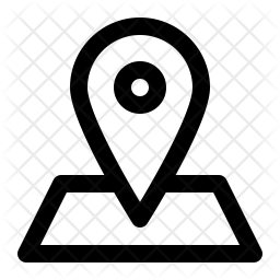 256x256 Map Location Icon Of Line Style