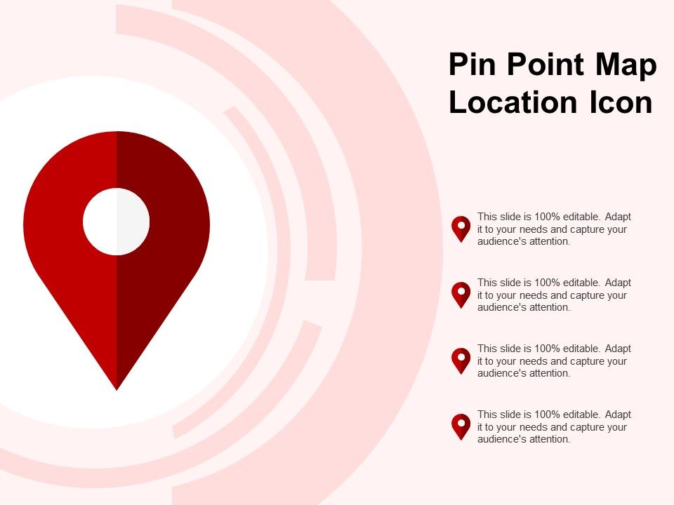 960x720 Pin Point Map Location Icon Powerpoint Presentation Sample