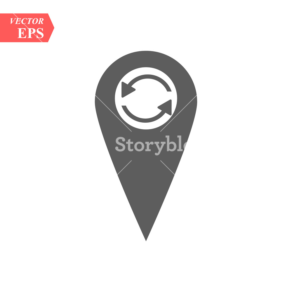 1000x1000 Point Map Location Icon Vector Logo Template Royalty Free Stock