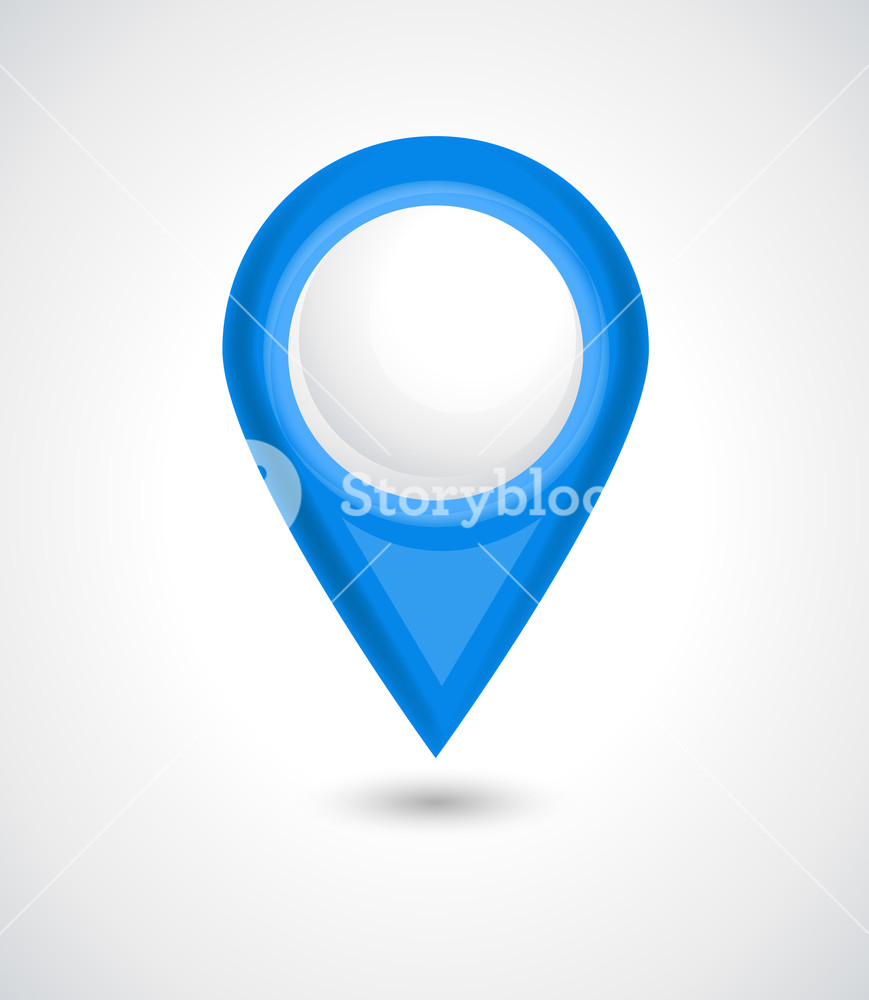 869x1000 Map Marker Icon Vector Illustration Royalty Free Stock Image
