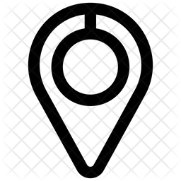 256x256 Map Marker Icon Of Glyph Style