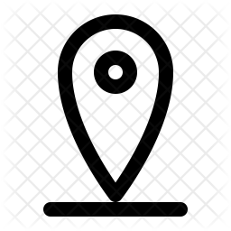256x256 Map Marker Icon Of Line Style