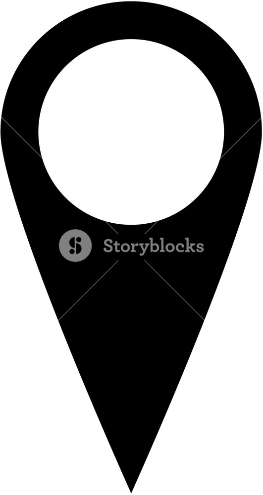 531x1000 Map Marker Icon Symbol Royalty Free Stock Image