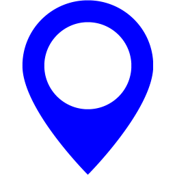 256x256 Blue Map Marker Icon