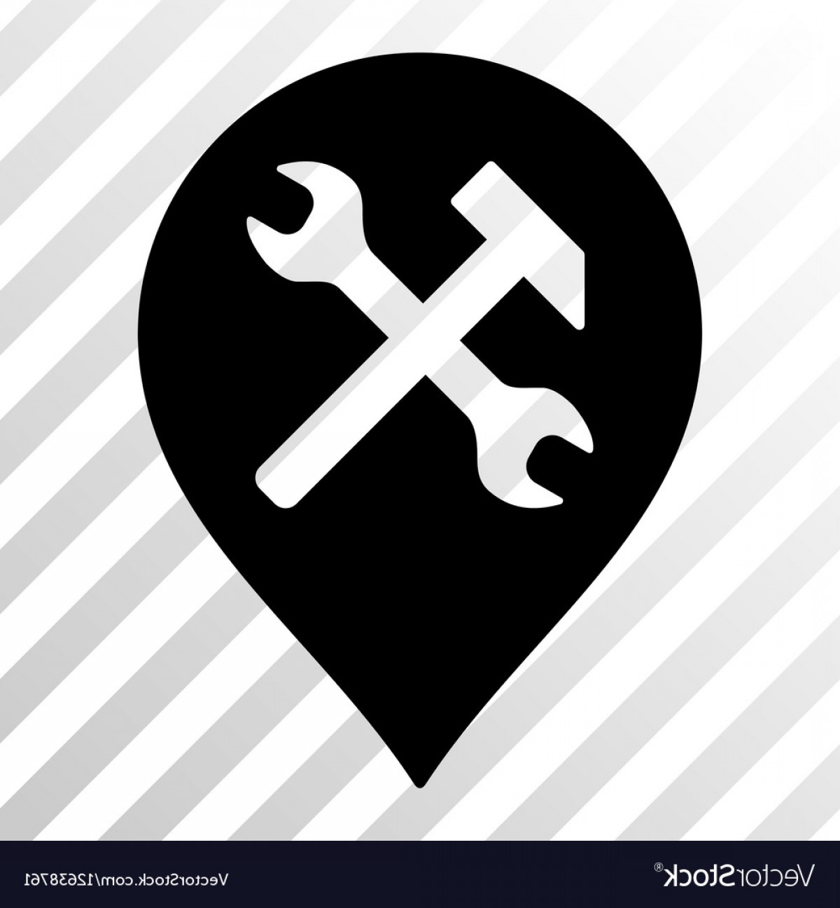 1200x1296 Workshop Map Marker Icon Vector Studiogrfx