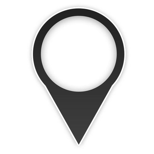 500x500 Free Map Marker Icon Dark