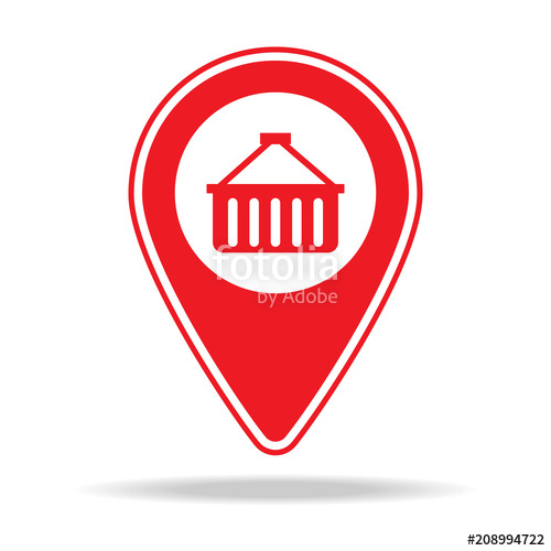 500x500 Convenience Store Map Pn Element Of Warning Navigation Pin