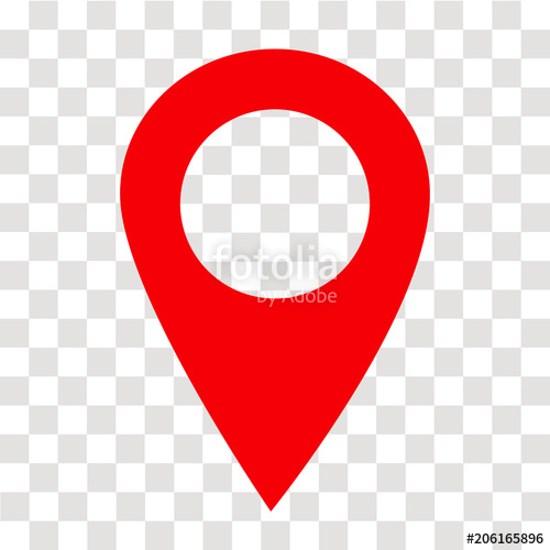 500x500 Location Pn On Transparent Location Pin Sign Flat Style