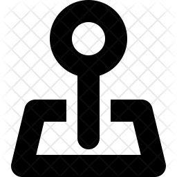256x256 Map Pinpoint Icon Of Glyph Style