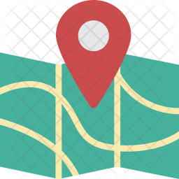 256x256 Map Pinpoint Icon Of Flat Style