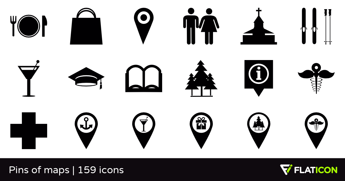 1200x630 Pins Of Maps Premium Icons