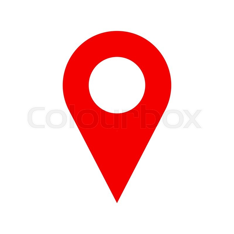 800x800 Vector Pinpoint Icon Isolated On White Stock Vector Colourbox