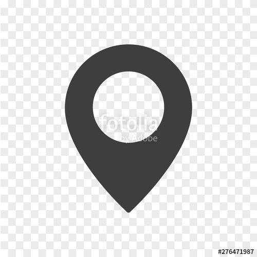 500x500 Simple Location Mark Isolated On Transparent Background Map