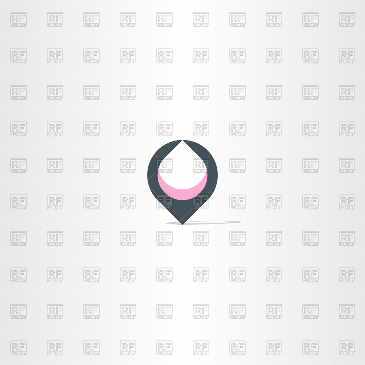 1200x1200 Stylized Marker Map Pointer Icon Vector Image Of Icons And Emblems