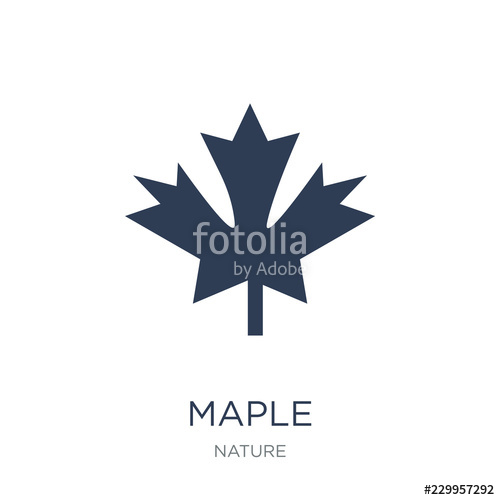 500x500 Maple Icon Trendy Flat Vector Maple Icon On White Background