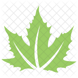 256x256 Maple Leaf Icon Of Flat Style