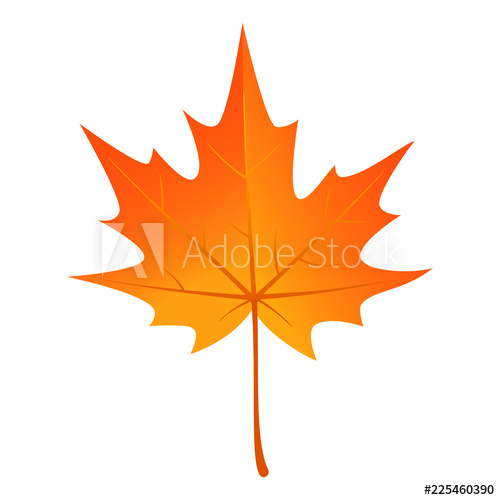 500x500 Autumn Maple Leaf Icon Flat Illustration Of Autumn Maple Leaf