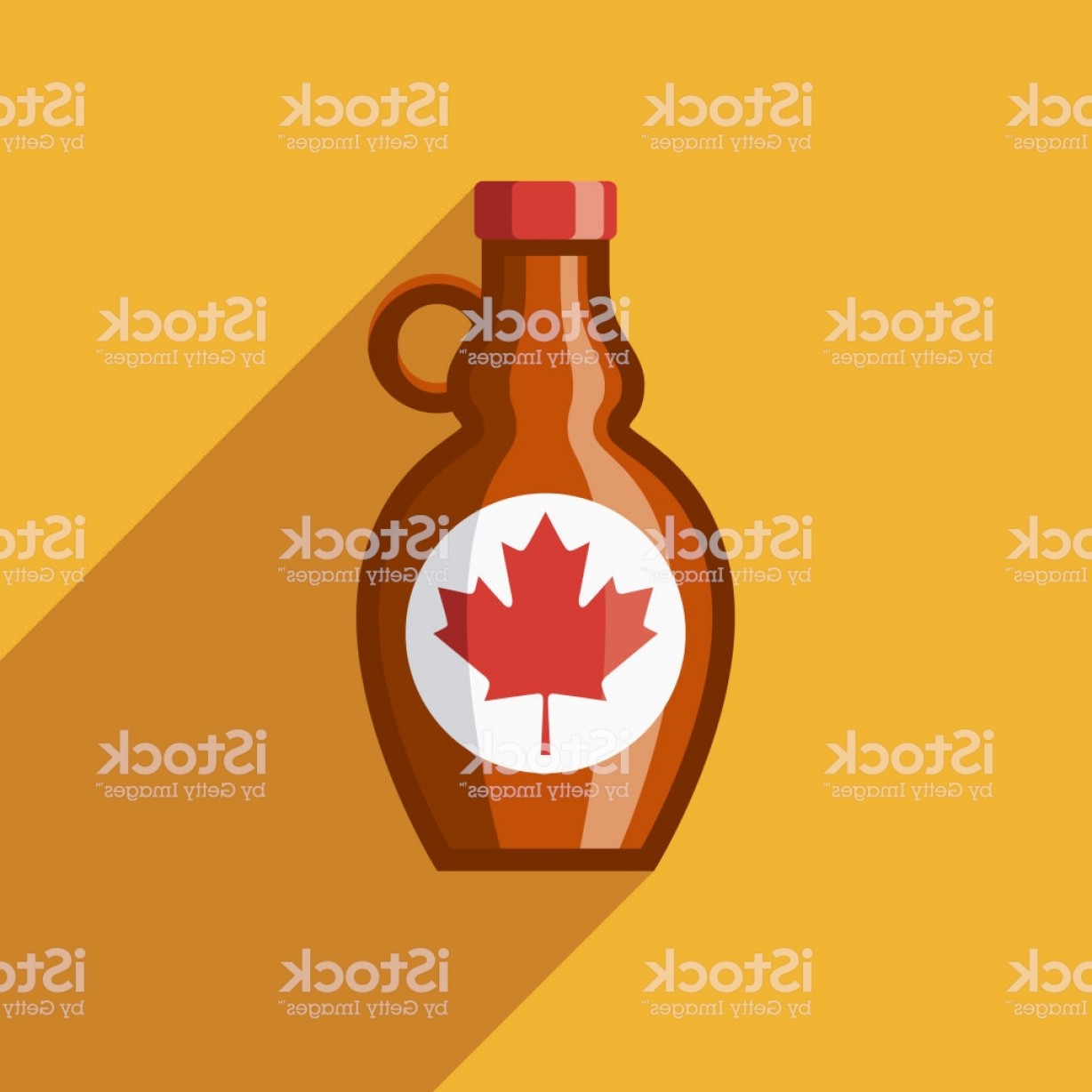 1228x1228 Maple Syrup Flat Design Canadian Icon With Side Shadow Gm