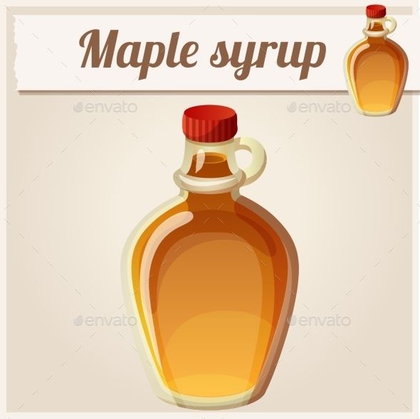 590x589 Maple Syrup Detailed Vector Icon Food Vectors Creative Maple