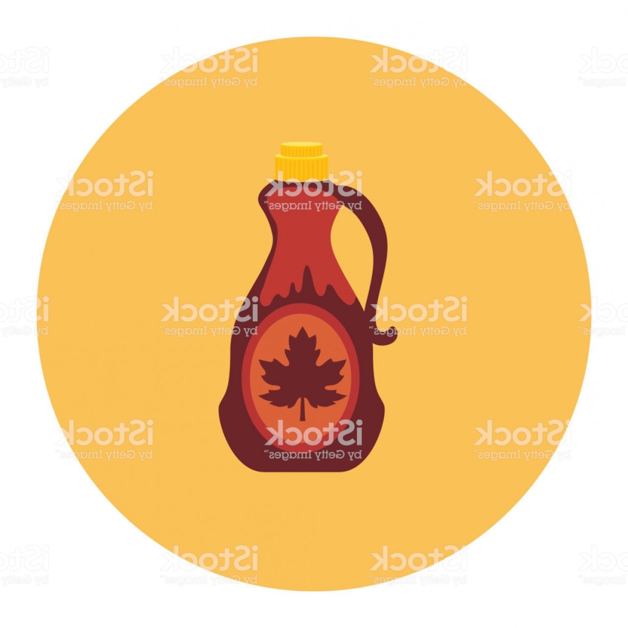 1228x1228 Cute Breakfast Food Icon Bottle Of Maple Syrup Gm Catchsplace