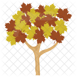 256x256 Maple Tree Icon Of Flat Style