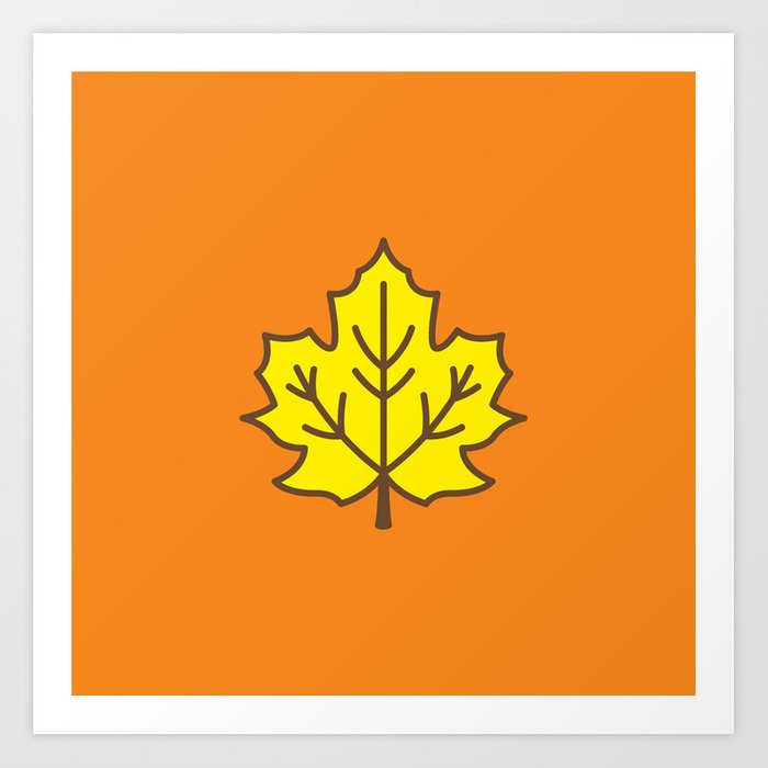 700x700 Maple Tree Leaf Icon Art Print