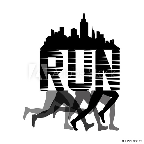 500x500 Runner Athlete Legs City Running Training Fitness Healthy