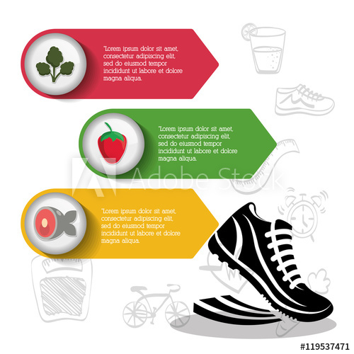 500x500 Running Shoes Apple Meat City Training Fitness Healthy Lifestyle