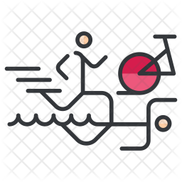 256x256 Marathon Icon Of Colored Outline Style