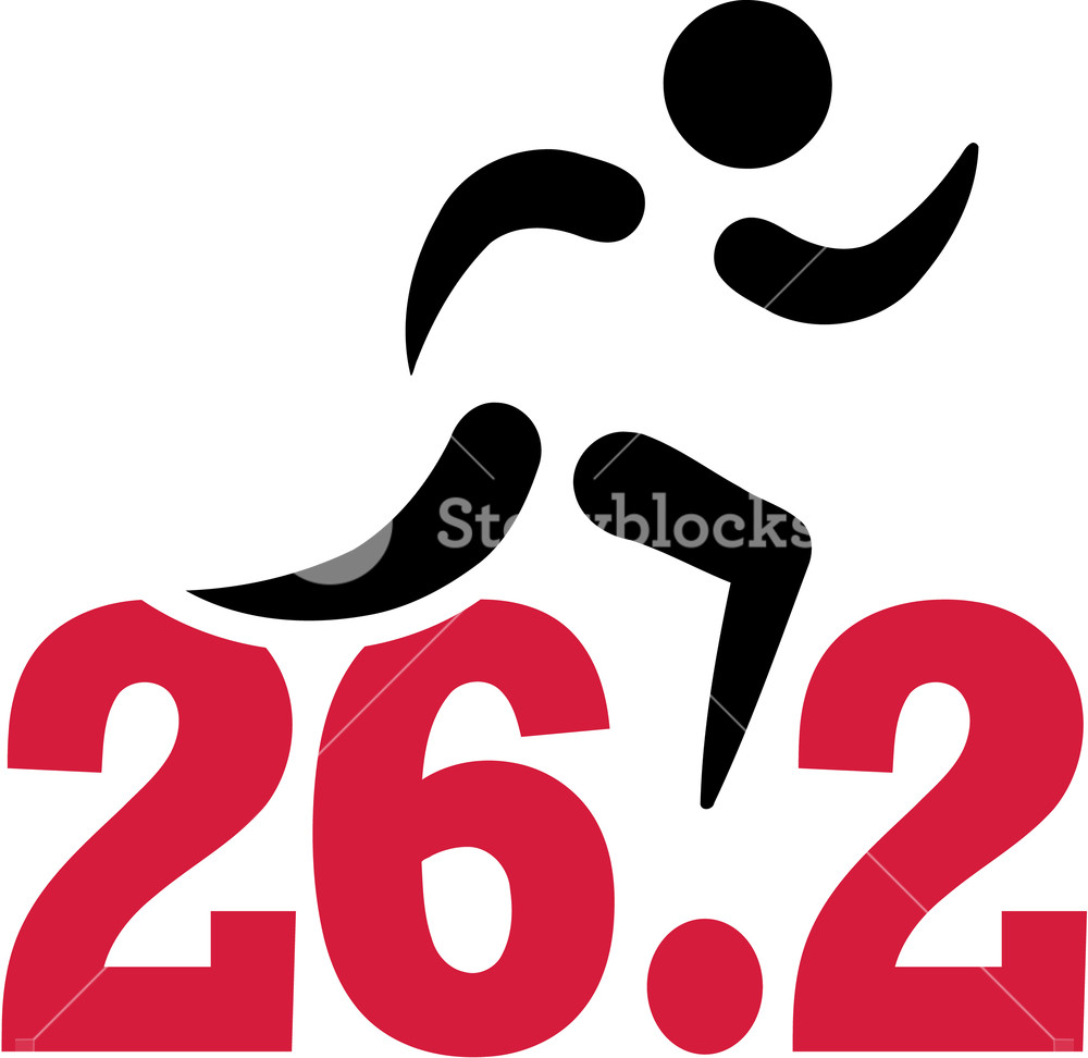 1000x972 Marathon Icon Runner Royalty Free Stock Image