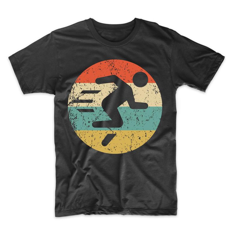 794x794 Men's Marathon Running Shirt Retro Fast Runner Icon Etsy