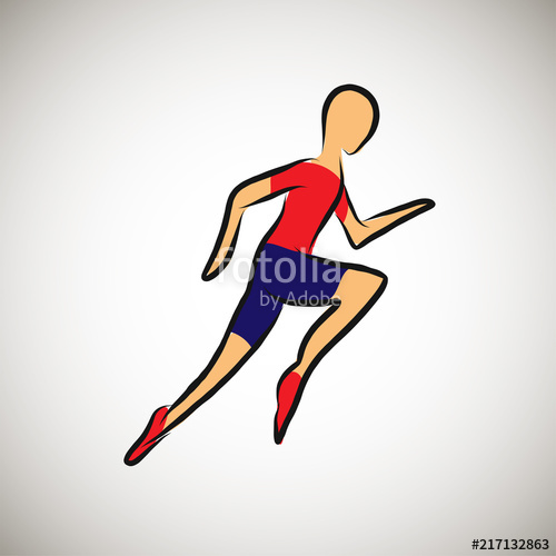 500x500 Rinning Hand Drawn Outline Icon For Sport Event Or Marathon